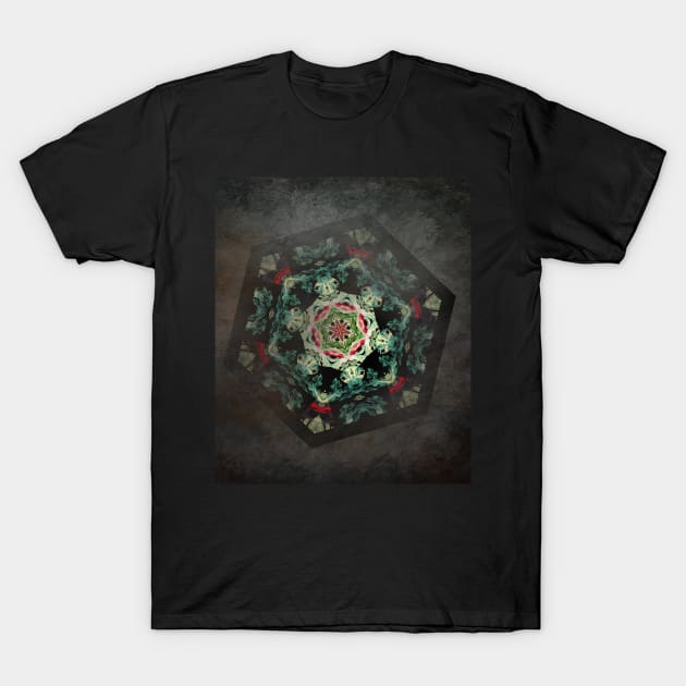 Antique mosaic kaleidoscope T-Shirt by hereswendy